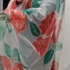 hand painted and hand embroidered dupatta