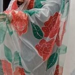 hand painted and hand embroidered dupatta