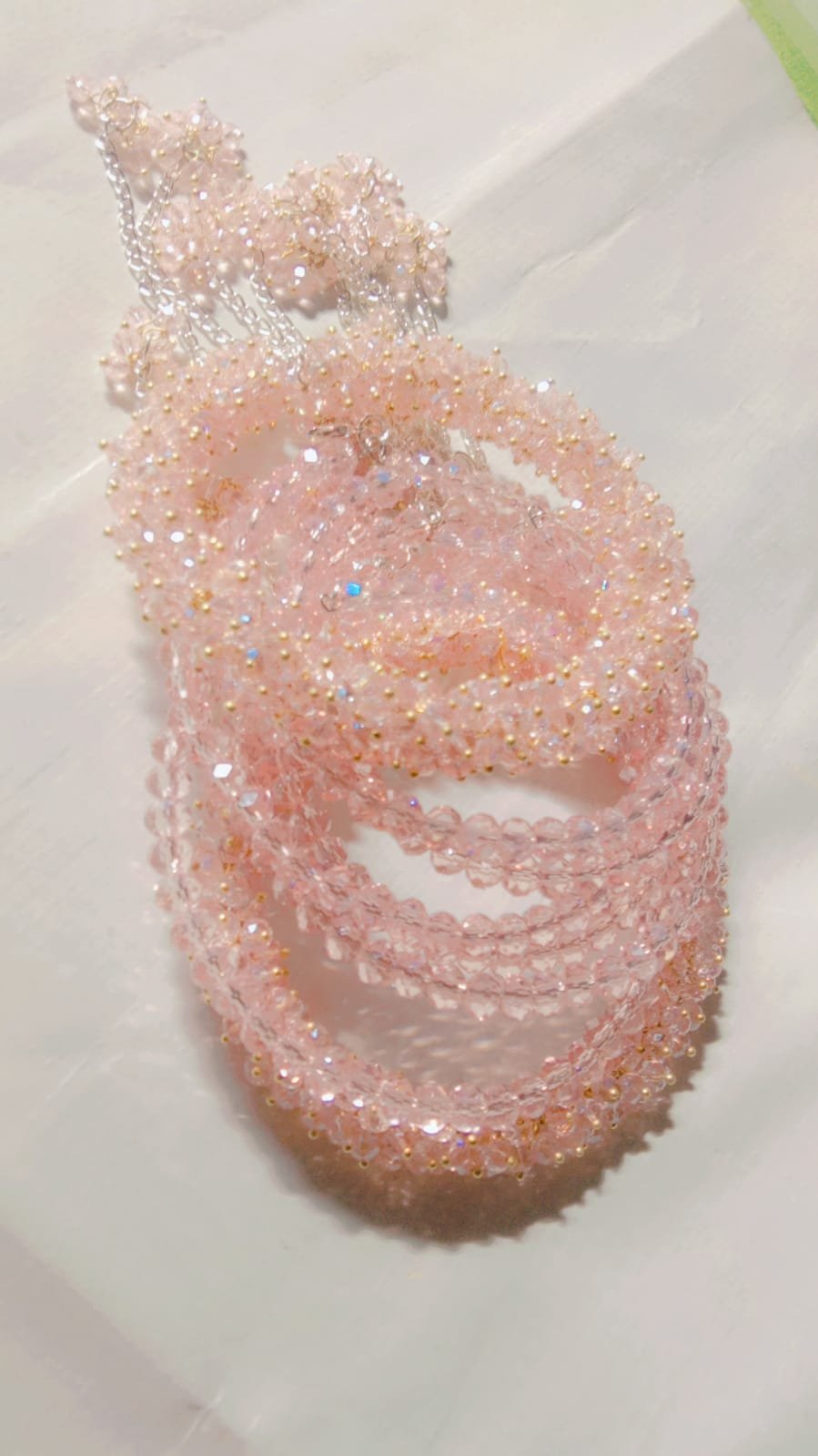 pink gajra bracelet set - Image 4