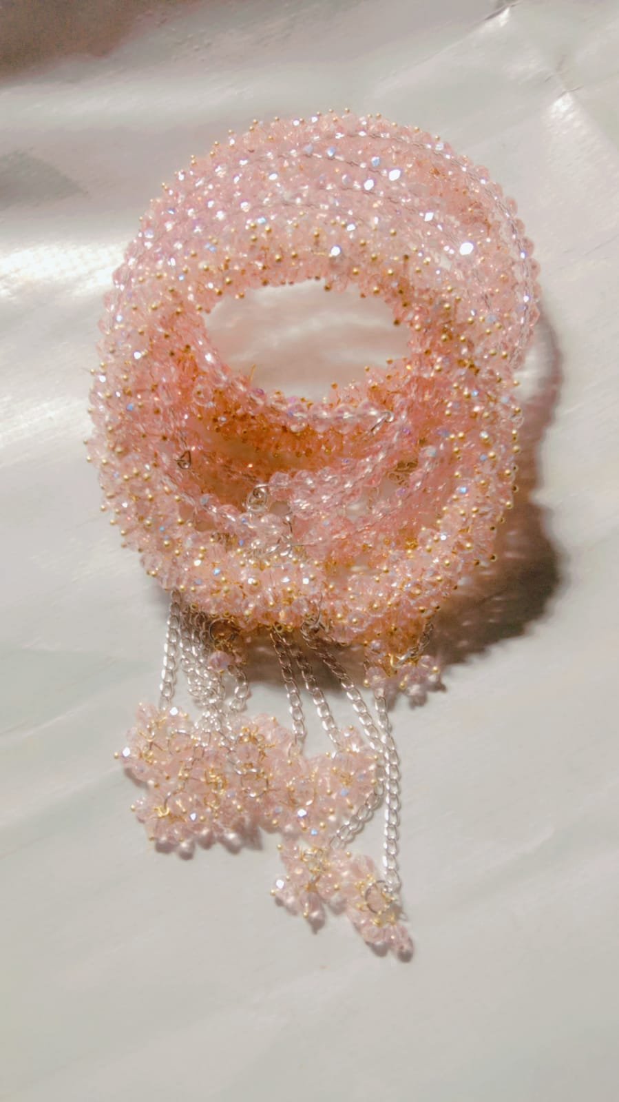 pink gajra bracelet set - Image 5